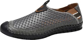 Generic Sport Shoes for Men Casual, Runnuing Shoe Mesh Breathable Trekking Shoes Slip On Walking Trainers Flat Bottom Outdoor Shoe Lightweight Casual Trainer 