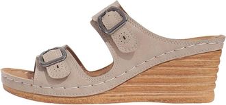 Generic Womens Mules, Summer Sandals, Wedge Heel, Womens Summer Beach Slope Heel Slippers, Hollow Casual Slippers, Slope Bottom Shoes, Retro Sandals Shoes, be