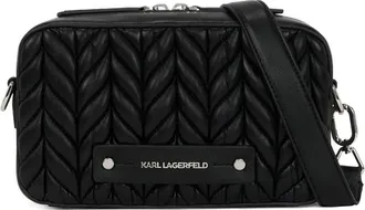 Karl Lagerfeld Borsa a tracolla trapuntata - Nero