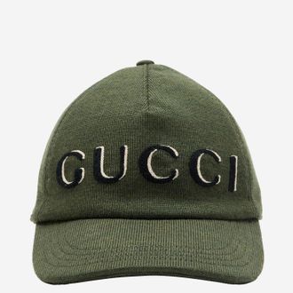 Gucci Cappello Da Baseball Di Gucci In Lana Con Logo