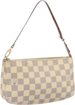 Louis Vuitton Pre-owned Shoulder Bags, female, White, Size: ONE SIZE Pre-owned Canvas Shoulder Bag