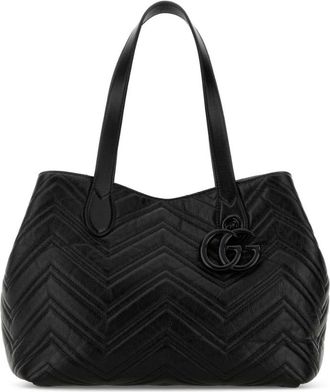 Gucci Black GG Marmont medium tote