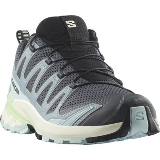 Salomon Trailrunningschuh SALOMON XA PRO 3D V9 W, Damen, Gr. 37, turbulence, iced aqua, patina gr&uuml;n, Synthetik, Textil, Schuhe Trailrunningschuh, wasserdicht