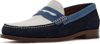 Johnston & Murphy Baldwin Penny Loafers Mens Shoes Navy English Suede : 11.5 M