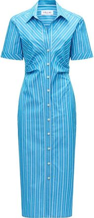 Câllas Milano Lou Fitted shirt dress in Blue Stripe at Nordstrom, Size 40 It