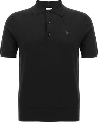 Burberry Mens Wool Polo Shirt