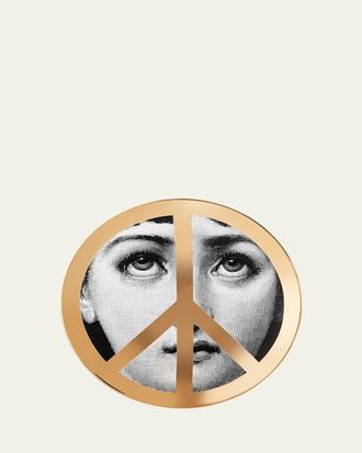 Fornasetti Tema e Variazioni n.404 Peace Sign Eye Roll Wall Plate