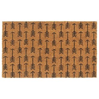 Berkfield Home Door Mat Natural 45x75 cm Tufted Coir in Brown