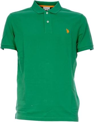 U.S.Polo Association Klassieke Polo Shirt - Heren - Polos - Groen - S - Katoen - Tops