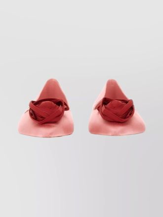 Roger Vivier silk ballerina flats