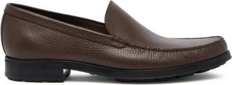 Bally Odeny grained leather loafers - Brown