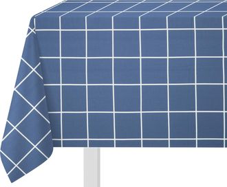 KASANOVA Tovaglia quadrettata 140x180 cm cotone blu