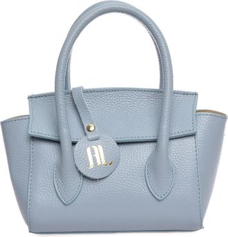 Anna Luchini Turquoise Rundleer Tas