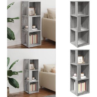 vidaXL Scaffale Angolare Grigio Sonoma 33x33x100 cm Legno Multistrato - Scaffale in legno - Scaffale salvaspazio