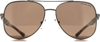 Michael Kors MK1121 Chianti 10147P licht goud bruin goud spiegel zonnebril