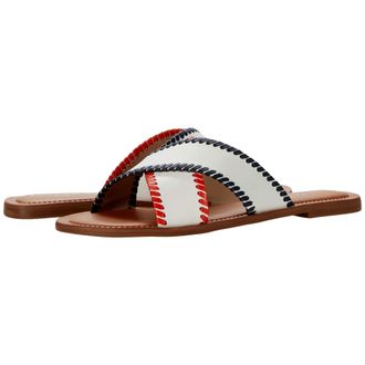 Jack Rogers Sloane X-Band White / Midnight / Red 124211SA05-124 Womens