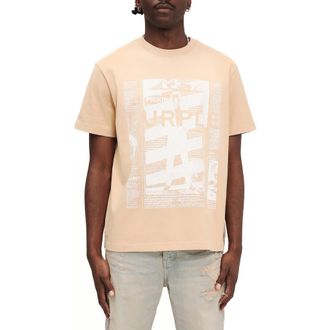 Purple Heavyweight Cotton Jersey Graphic T-Shirt in Ecru at Nordstrom Rack, Size X-Large