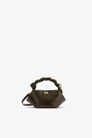 Ganni Green Crinkle Mini Bou Bag