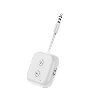 OEM Adaptador Transmisor/receptor De Audio Inal&aacute;mbrico 2 En 1 Con Micr&oacute;fono De 3,5 Mm, Entrada Aux Y Reproducci&oacute;n De M&uacute;sica Est&eacute;reo Para Coche, Avi&oacute;n Y Te