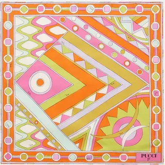 Pucci Pa&ntilde;uelo Vivara de sarga de seda
