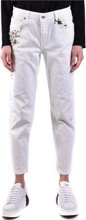 Twinset Dames, Jeans, Wit, Maat: W25 Katoen