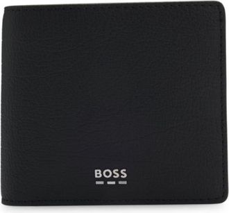 BOSS Billfold wallet with silver-tone logo and coin pocket
