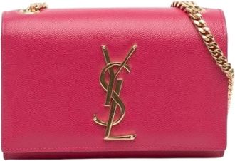 Saint Laurent Pre-owned Cross Body Bags, female, Pink, Size: ONE SIZE Pre-owned Cross Body Bag