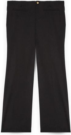 Fiorella Rubino Wijde Broek - Dames - Wijde Broeken - Zwart - XS - Polyester - Broeken