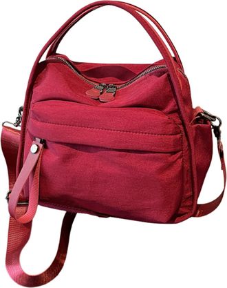 Generic Ladies Handbags - Nylon Bag | Tote Bag | Large Tote Zipper Purse | Elegant Soft Top Pack Sling Bags | for Lady Girls Daily Commute Work Office School 