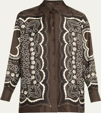 Nili Lotan Alfie Silk Shirt