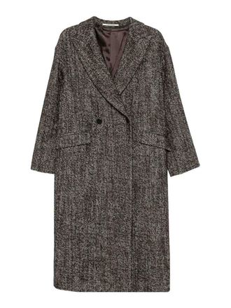 Tagliatore Brown Double-Breasted Coat