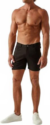 Steele Mens Stretch Knit Jean Shorts In Black