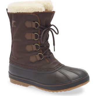 Sorel 1964 PAC Nylon Waterproof Boot in Blackened Brown/Tobacco at Nordstrom Rack, Size 12