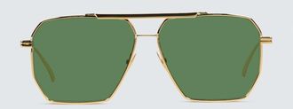 Bottega Veneta Metal-frame sunglasses