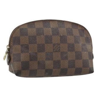 Louis Vuitton Pre-owned Bags, female, Brown, Size: ONE SIZE Pre-owned Damier Ebene Canvas Pouch