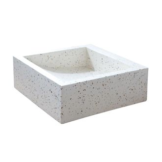 Tikamoon Lavabo cuadrado de terrazo confeti an. 39 cm