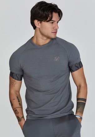 Siksilk Camiseta técnica gris para hombre SikSilk S