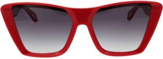 Just Cavalli Grey Gradient Butterfly Ladies Sunglasses SJC146 06XX 58
