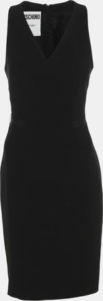 Moschino Couture Black Crepe Sleeveless Short Dress