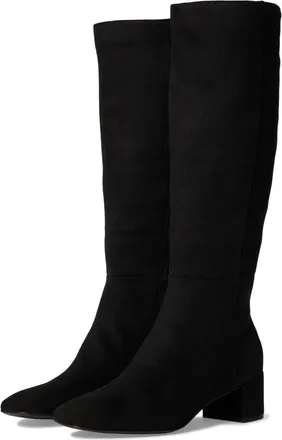 Bandolino Addyson Womens Black Faux Suede Square Toe Knee-High Boot ZOGG3950
