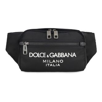 Dolce & Gabbana Tassen, Heren, Zwart, ONE Size, Nylon, Small Nylon Heuptas