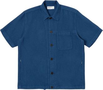 Universal Works Heren, Overhemden, Blauw, Maat: M