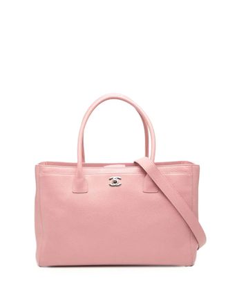 Chanel 2014-2015 Caviar Executive Cerf satchel - women - Calf Leather/Caviar Leather - One Size - Pink