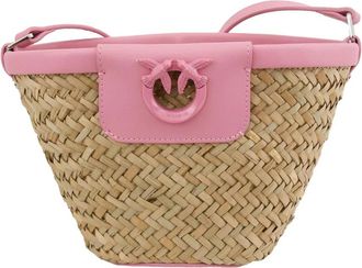 Pinko Rosa Schoudertas - Dames - Schoudertassen - Roze - ONE Size - Leer - Tassen