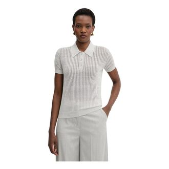 Patrizia Pepe Polo de punto jacquard - Knitwear - Mujer - Gris - M