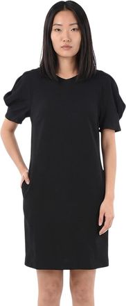 Stella McCartney Black Round Neck Knee Length Dress