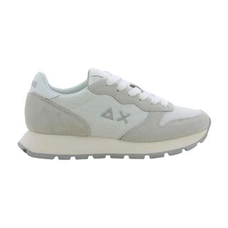 Sun 68 Sneakers, female, White, Size: 11 US Ally Glitter Sneaker