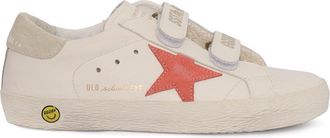 Golden Goose Scarpe da ginnastica Golden Goose Old School Tomaia e punta in pelle scamosciata Stella e tallone Bianco/Pesca/Zabaione