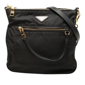 Prada Pre-owned Cross Body Bags, female, Black, Size: ONE SIZE Pre-owned Vintage Crossbody Bag
