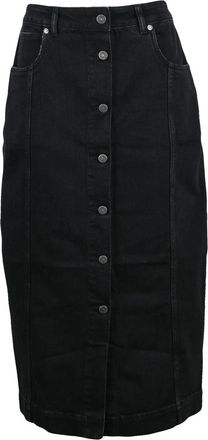 Golden Goose Black Christine Demin Polyester Cotton Skirt